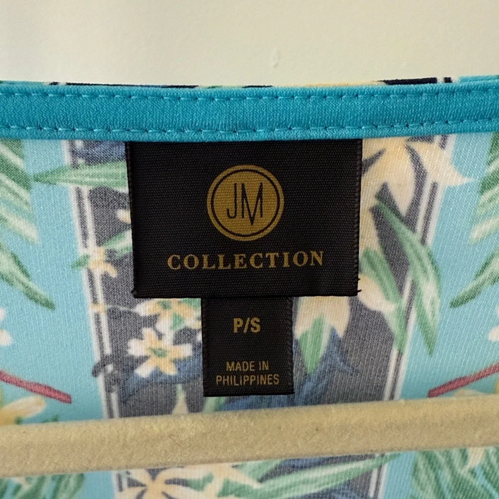 JM Collection Tropical Border Print Dress - Picture 5 of 5